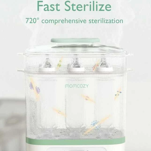 Elektrinis garų buteliukų sterilizatorius kūdikiams Momcozy 8-in-1