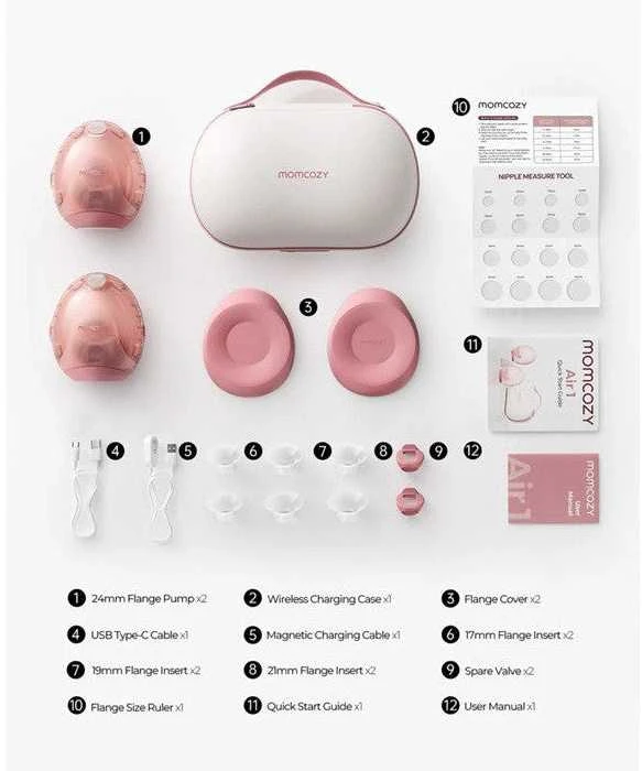 MOMCOZY DVIGUBAS NEŠIOJAMAS BELAIDIS PIENTRAUKIS AIR 1 ULTRA-SLIM