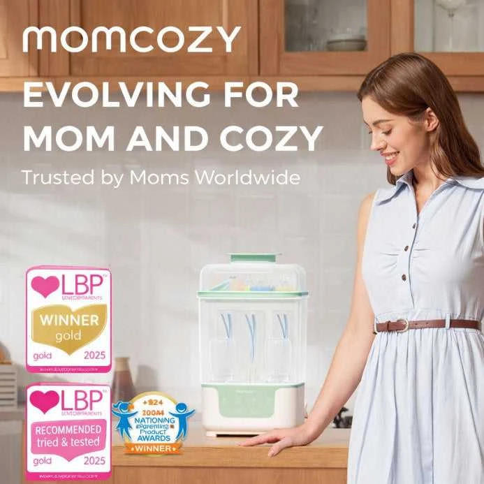 MOMCOZY BS04 4-IN-1 BUTELIUKŲ STERILIZATORIUS SU DŽIOVYKLE