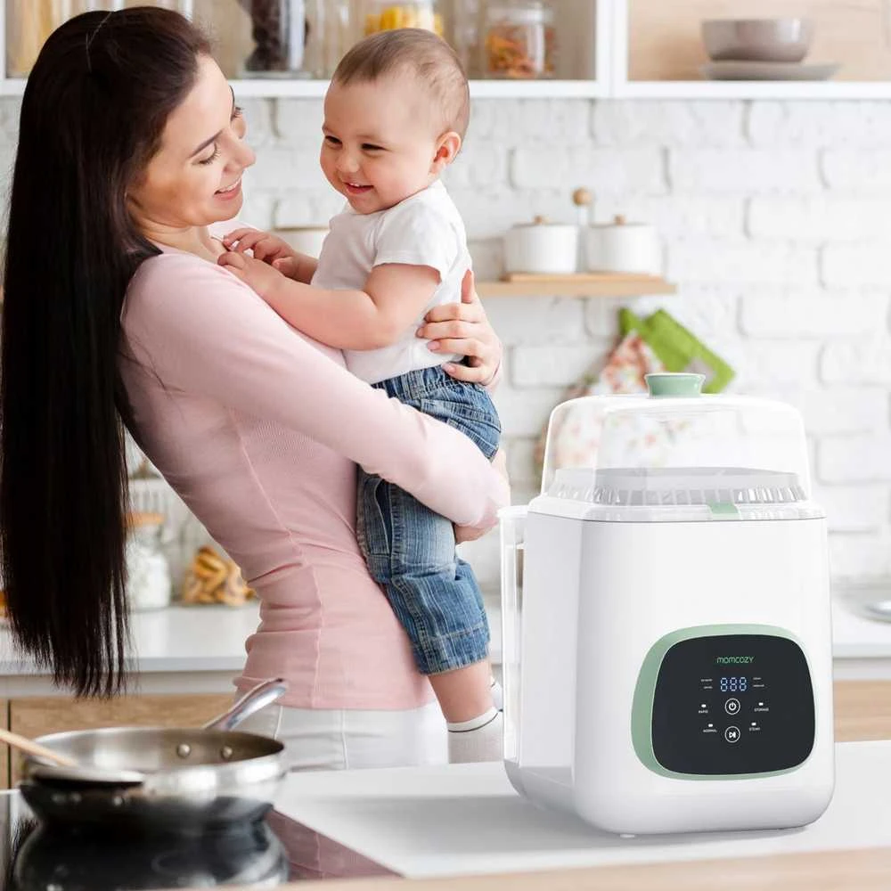 MOMCOZY BUTELIUKŲ PLOVYKLĖ KLEANPAL PRO SU STERILIZAVIMO IR DŽIOVINIMO FUNKCIJA