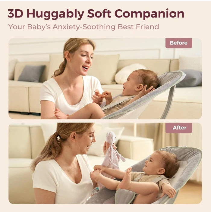 Momcozy medvilninis meškiukas kūdikiams, rožinė