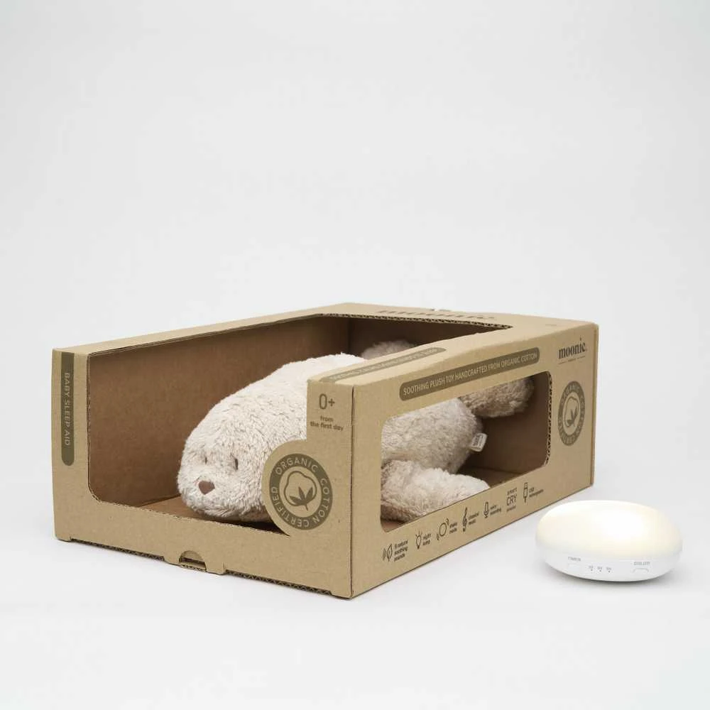 Moonie 2.0 migdukas ruoniukas Organic Humming Seal - Polar su garso įrašymo funkcija