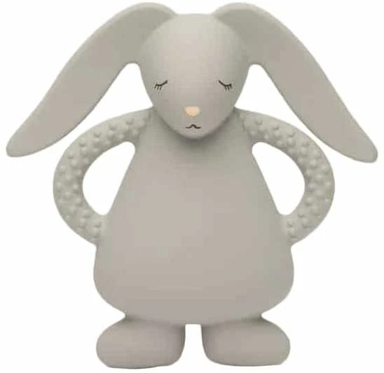 Moonie natūralaus kaučiuko kramtukas Bunny - Sidabrinis