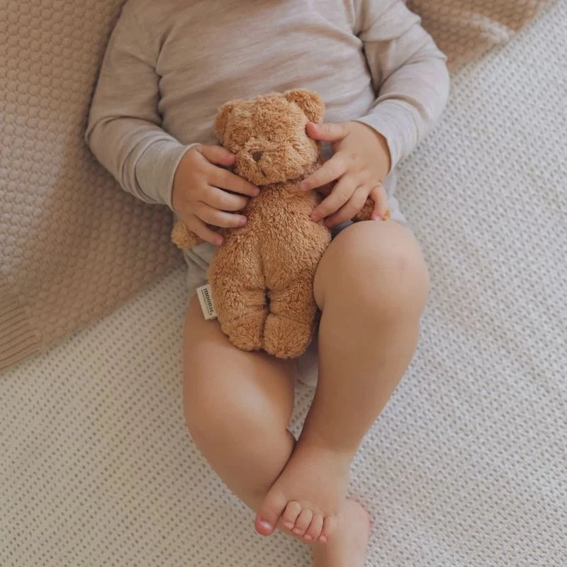 Moonie sensorinis minkštas žaislas Little Teddy Cappuccino