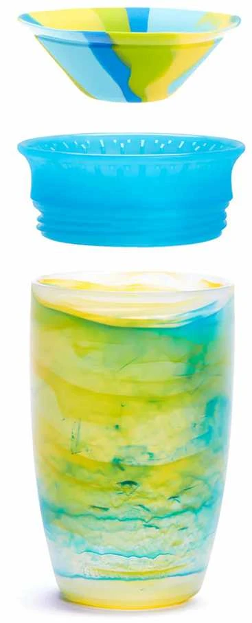 Munchkin Miracle SPY Tropical Swirl neišsiliejantis puodelis - gertuvė 296 ml (daug spalvų)
