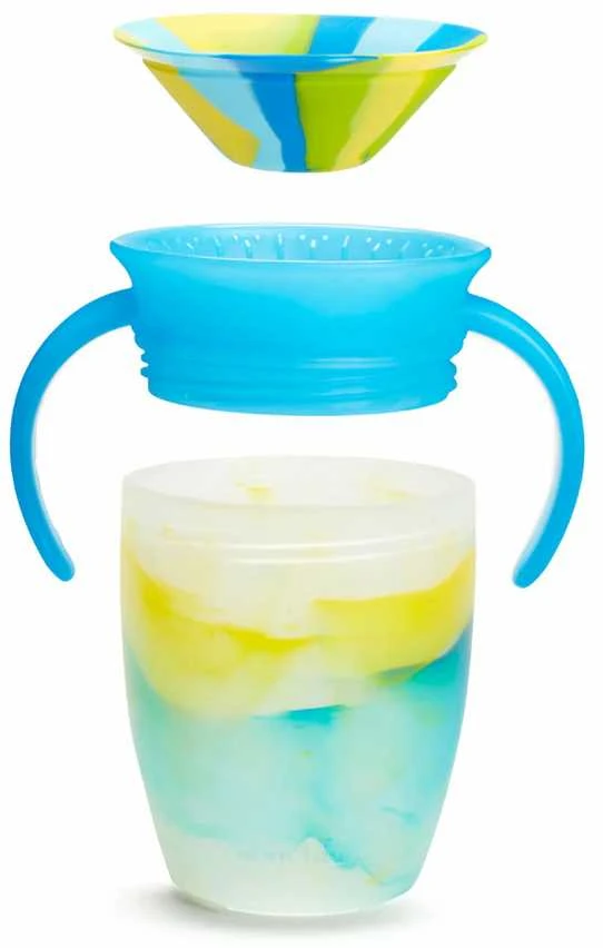 Munchkin mokymosi puodelis - gertuvė Miracle 360 laipsnių Tropical Swirl (kelios spalvos)