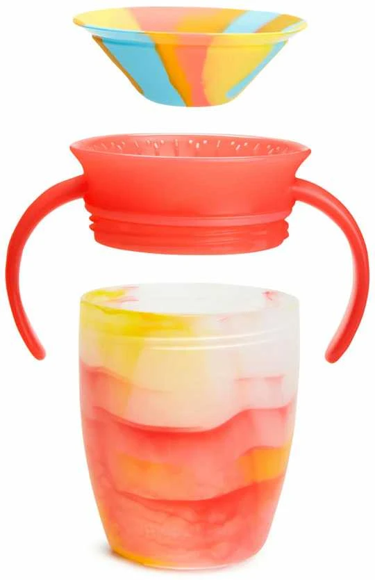 Munchkin mokymosi puodelis - gertuvė Miracle 360 laipsnių Tropical Swirl (kelios spalvos)