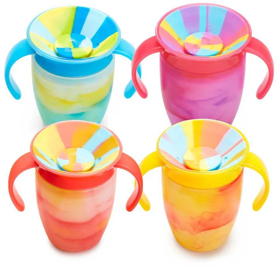 Munchkin mokymosi puodelis - gertuvė Miracle 360 laipsnių Tropical Swirl (kelios spalvos)