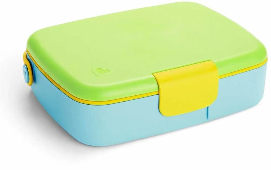 Munchkin priešpiečių dėžutė su skyriais Bento Box (žalia)