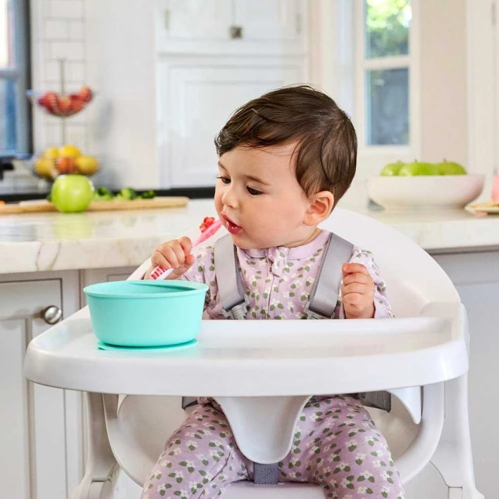MUNCHKIN šaukšteliai, 3 vnt., Gentle Dip, Rožinė-Violetinė, 4 mėn.+, 91510P