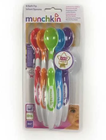 Munchkin šaukštelis primaitinimui minkštu galu (4 mėn.+)