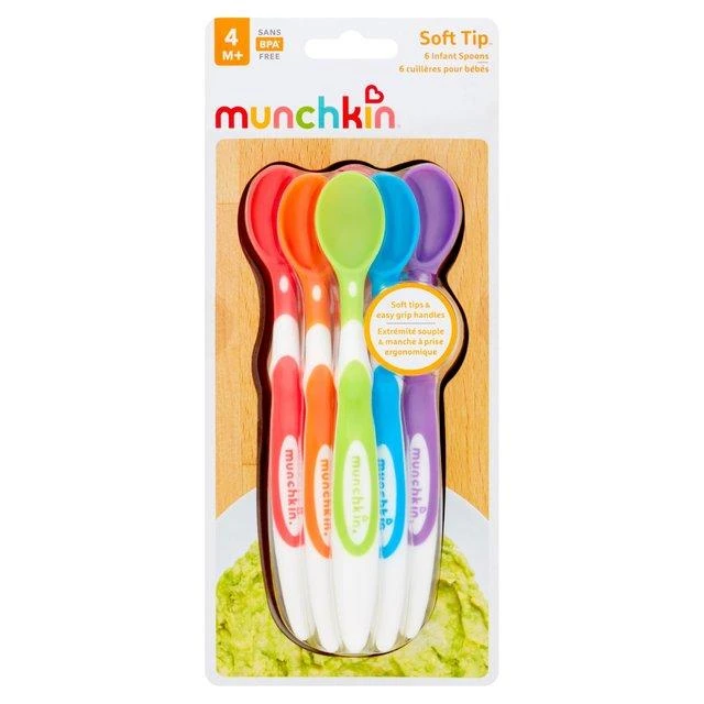 Munchkin šaukštelis primaitinimui minkštu galu (4 mėn.+)