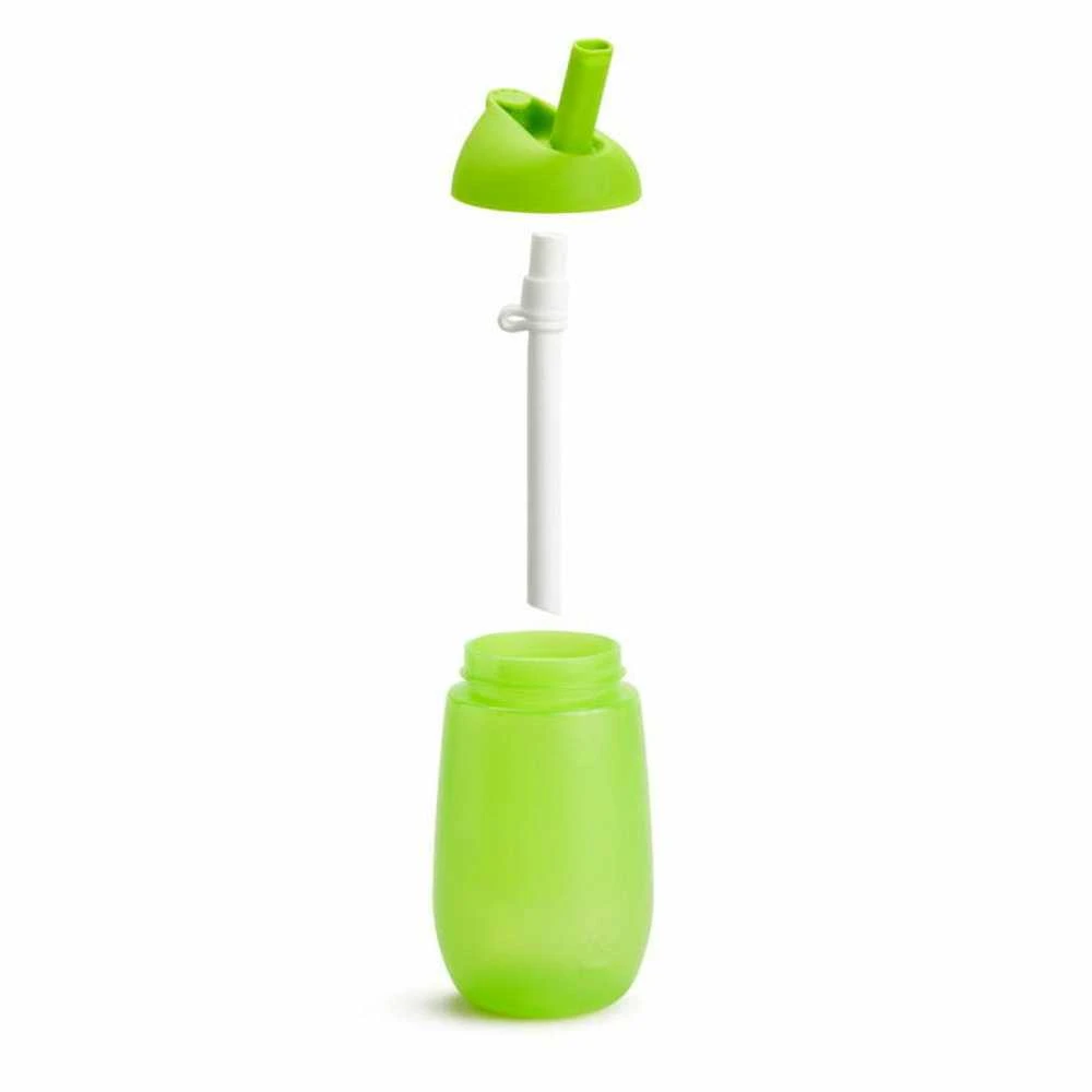 MUNCHKIN gertuvė su šiaudeliu SIMPLE CLEAN, žalia, 296 ml