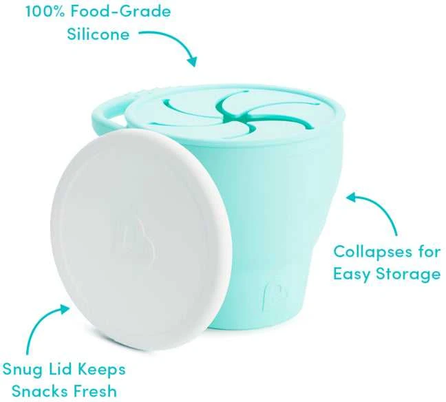 Munchkin užkandžių indelis Silicone Snack Catcher (mint)