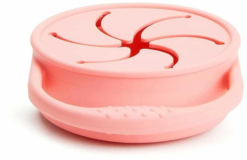 Munchkin užkandžių indelis Silicone Snack Catcher (coral)