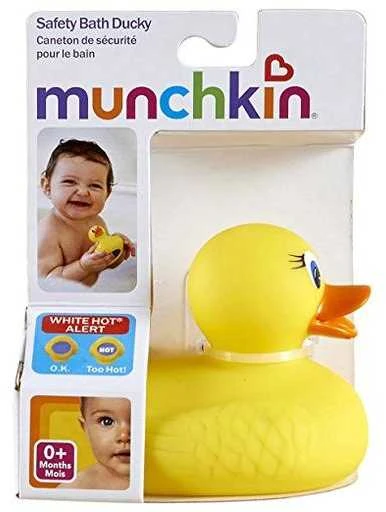 MUNCHKIN žaisliukas reaguojantis į karštą vandenį Baltas Hot safety bath duck 0m+ 011051