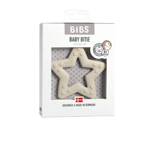 BIBS kramtukas pieno baltumo žvaigždutė (Baby Bitie Star Ivory)