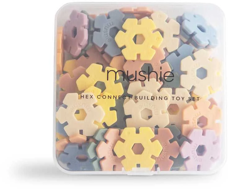 Mushie lavinamasis žaislas HEX Connect Building Toy Set
