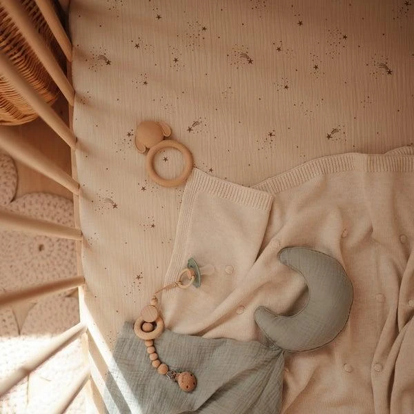 Mushie muslino paklodė iš organinės medvilnės Falling Stars
