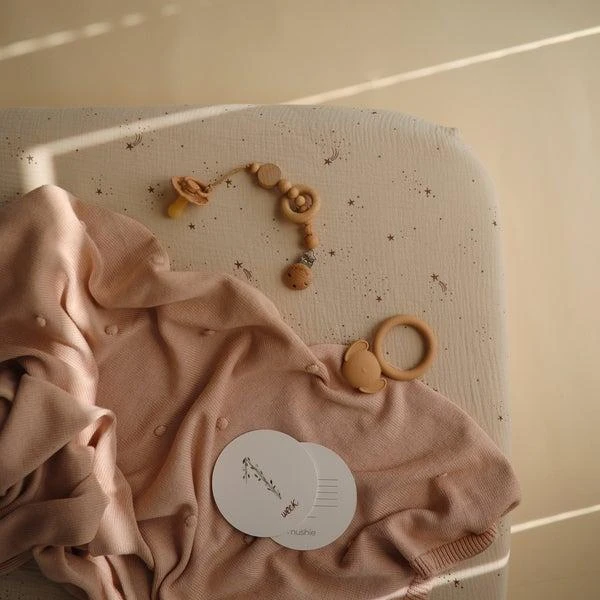 Mushie muslino paklodė iš organinės medvilnės Falling Stars