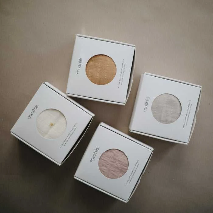 Mushie muslino vystyklas iš organinės medvilnės Blush
