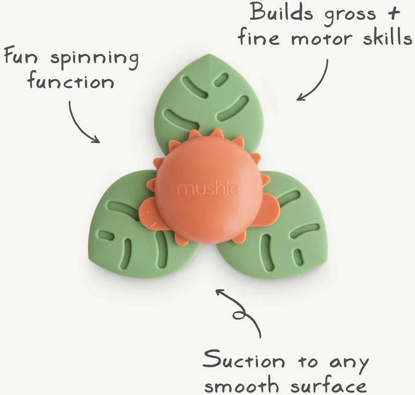 Mushie prilimpantis sukamasis žaislas (spinner) Wheel