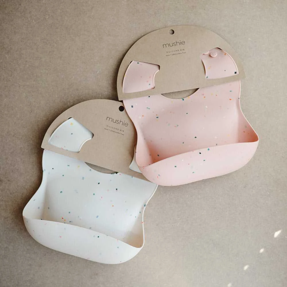 Mushie silikoninis seilinukas Rožinė Confetti