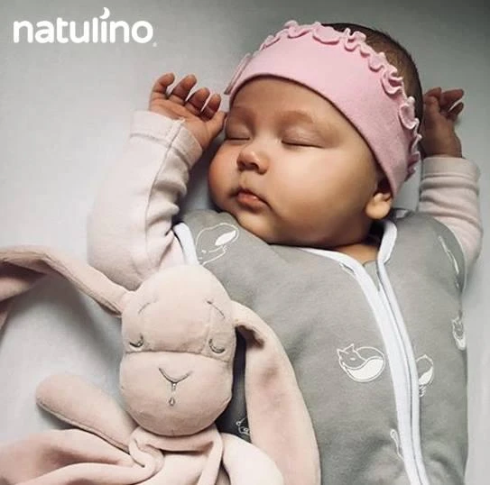 Natulino BabyComfort dvisluoksnis kūdikių miegmaišis (animals pilkas / baltas spalva)