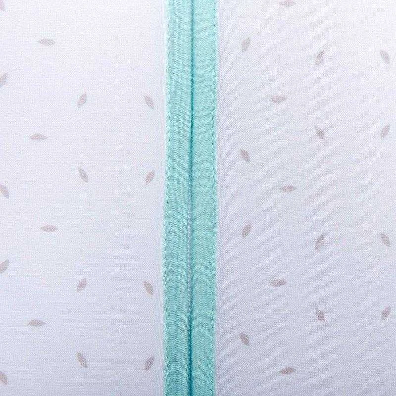 Natulino CosyNites trisluoksnis kūdikio miegmaišis (natural baltas little pilkas leaves / mint spalva)