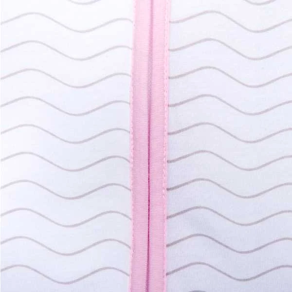 Natulino CosyNites trisluoksnis kūdikių miegmaišis (natural baltas pilkas waves / pink spalva)