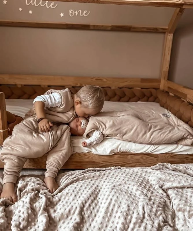 Natulino NATURALS LITTLE WALKERS™ trisluoksnis kūdikio miegmaišis beige (smėlio spalvos)