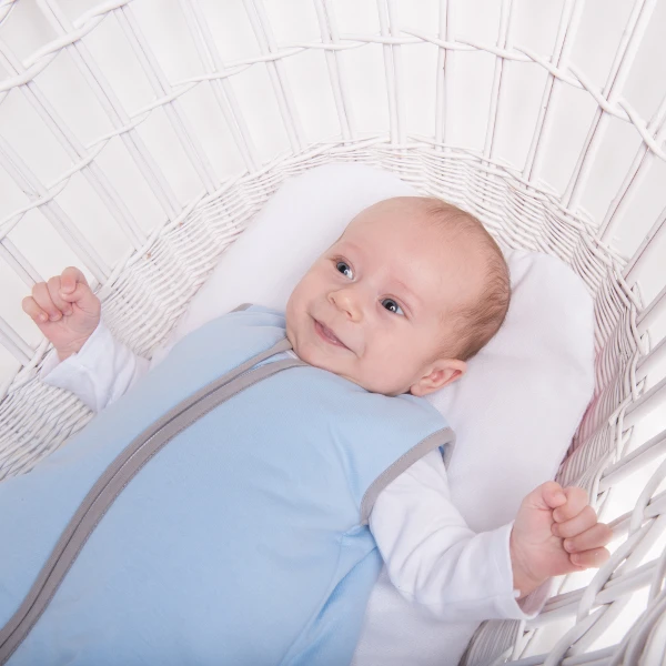 Natulino Superlite vieno sluoksnio miegmaišis (natural mėlynas / warm pilkas spalva)