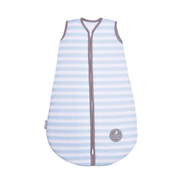 Natulino SuperLite viensluoksnis kūdikio miegmaišis (natural mėlynas stripes/warm pilkas)