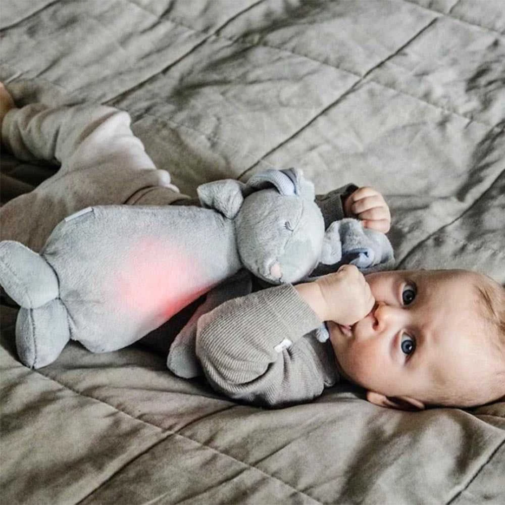 Moonie 2.0 migdukas Humming Bunny - Sidabrinis su garso įrašymo funkcija