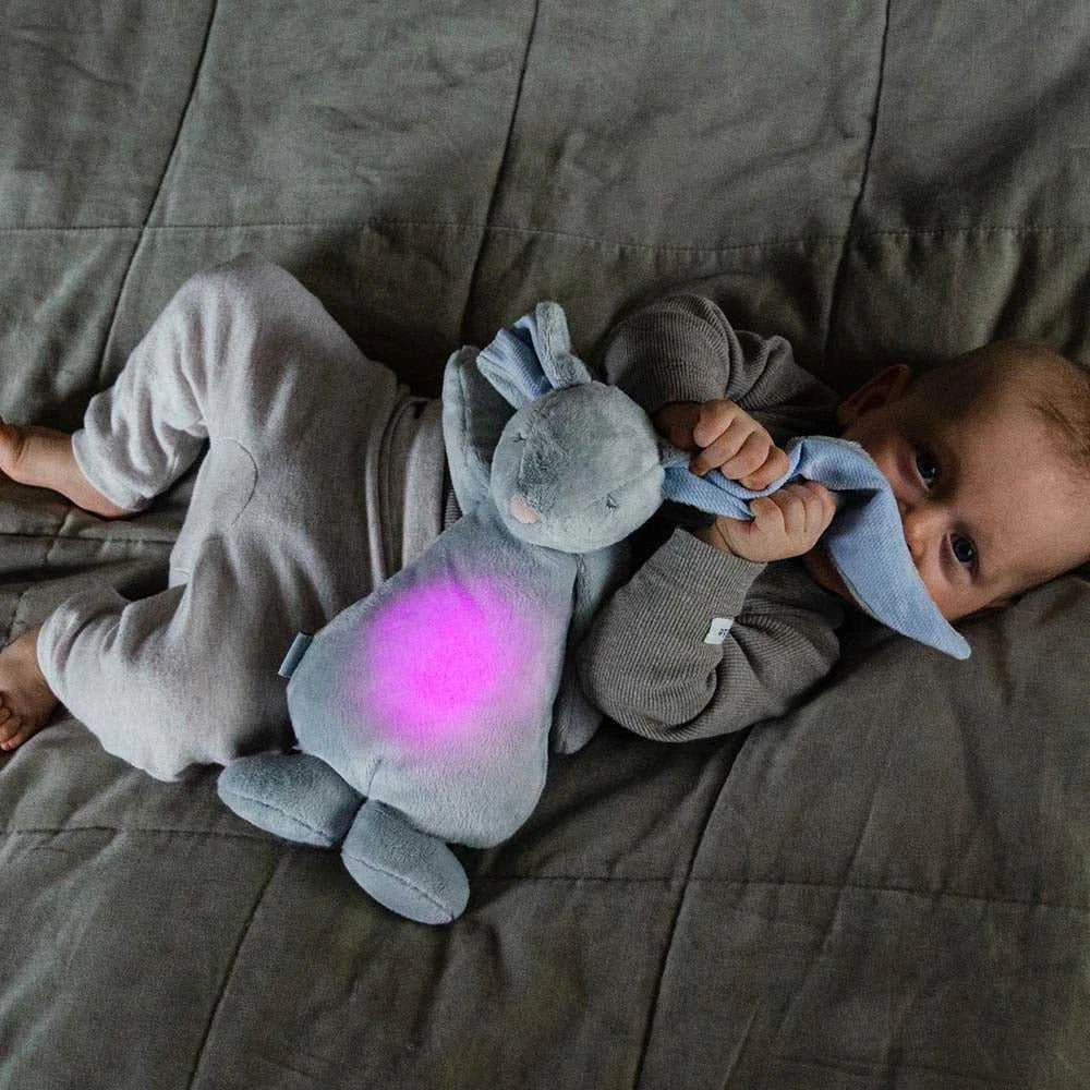 Moonie 2.0 migdukas Humming Bunny - Sidabrinis su garso įrašymo funkcija