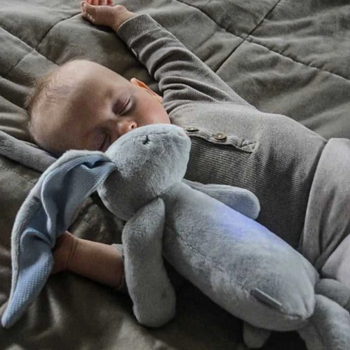 Moonie 2.0 migdukas Humming Bunny - Sidabrinis su garso įrašymo funkcija