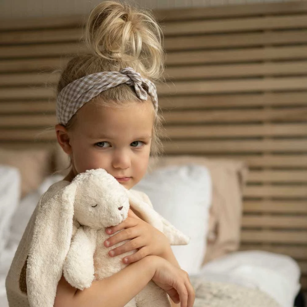 Moonie 2.0 migdukas Organic Humming Bunny - Cappuchino su garso įrašymo funkcija