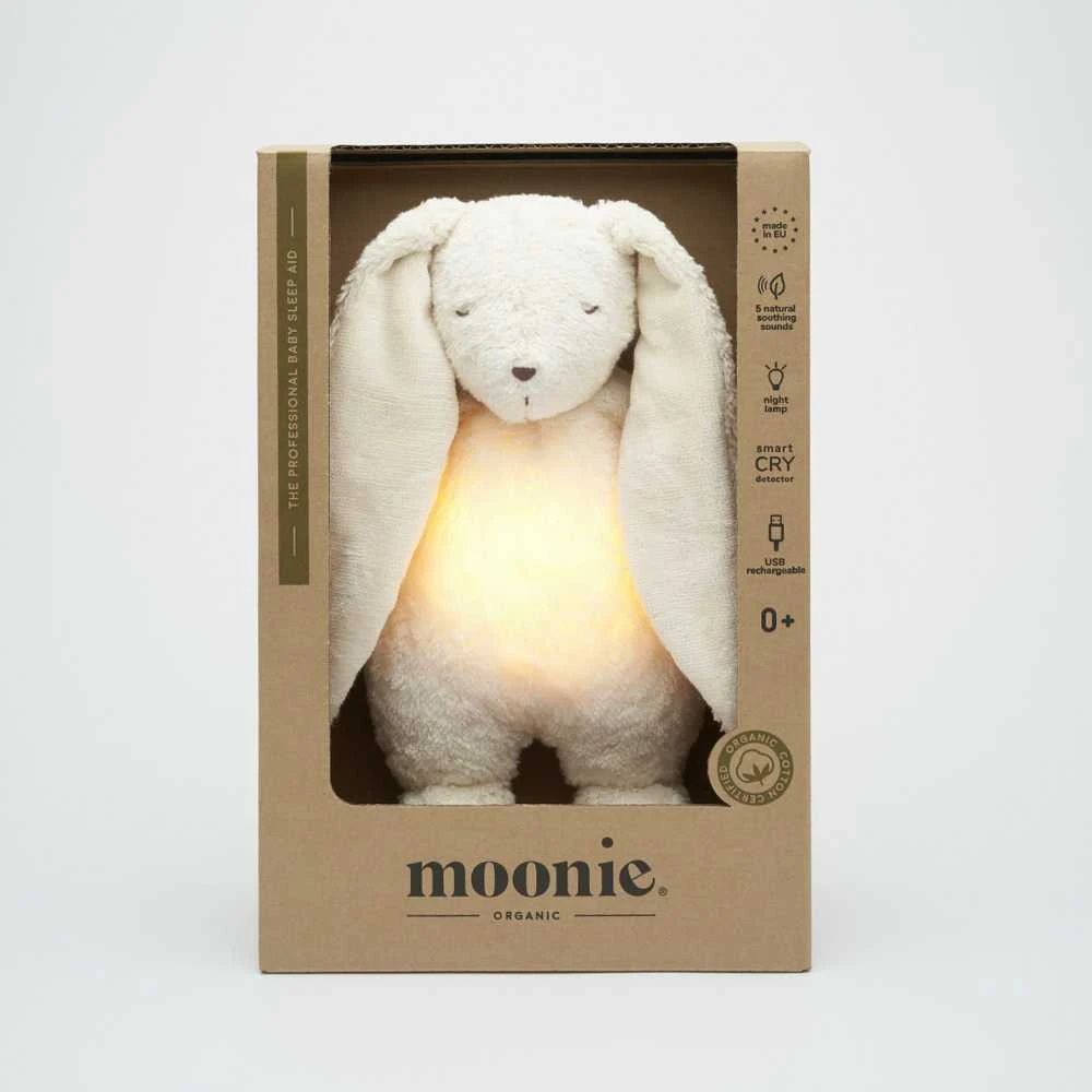 Moonie 2.0 migdukas Organic Humming Bunny - Polar su garso įrašymo funkcija