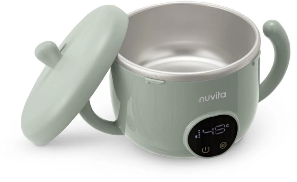 Nuvita Pappa'n'Go įkraunamas nešiojamas kūdikio maisto šildytuvas, 470 ml