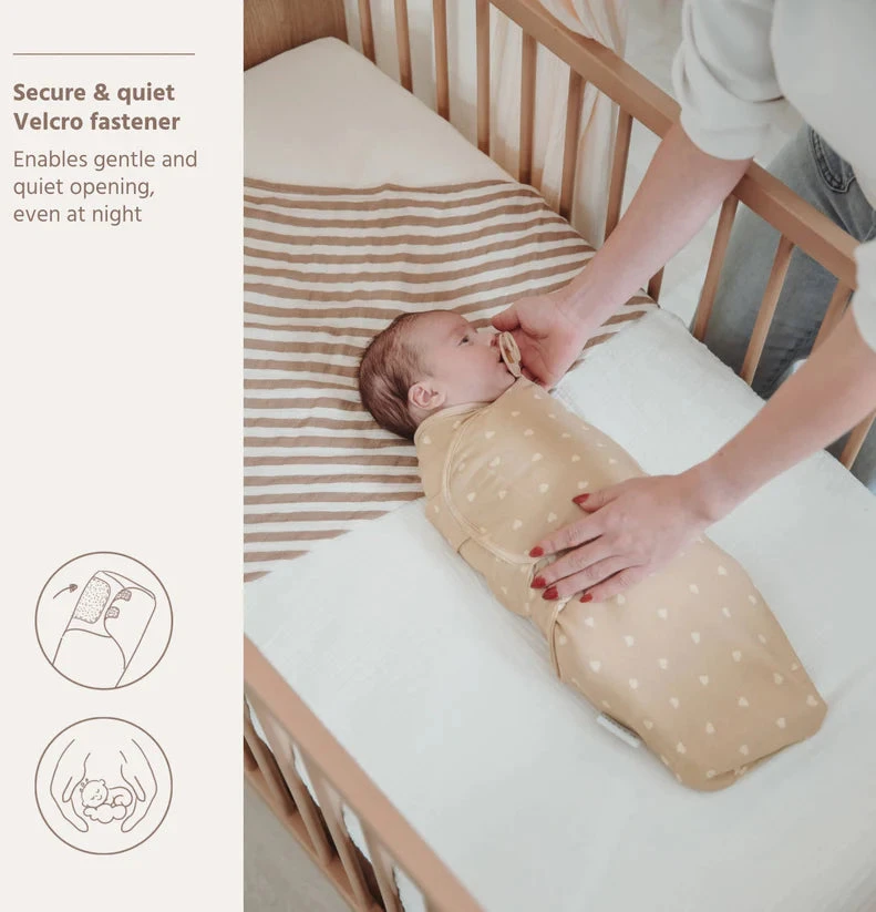 Pink Meyco Baby kūdikio vystymo miegmaišis 0–3 mėn., Mini Panther Soft Rožinė – TOG 1.0