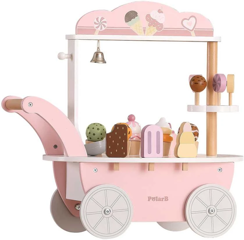 Viga Toys VIGA Cukraninė Lodziarnia 3w1 - Pasiruošęs žaisti su saldumynais