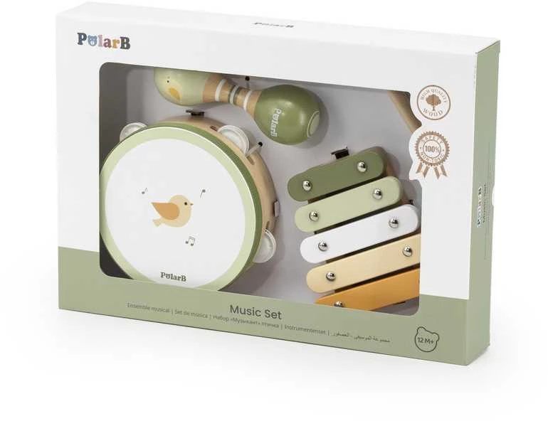 Viga Toys VIGA Muzikiniai Instrumentai Rinkinys PolarB Žalias
