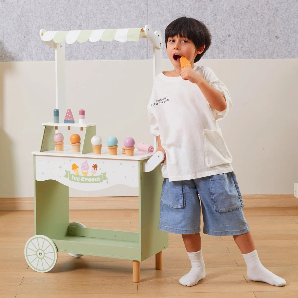 Viga Toys „Viga Polarb“ medinis kioskas su ledų ledų salonu
