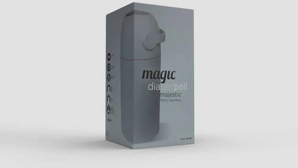 Magic Majestic - mėlyna (25 sauskelnėms) + maišeliai