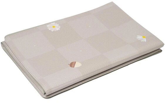 Taf Toys dvipusis storas vandeniui atsparus putų kilimėlis Fold & Play Checkers, 140× 140 cm