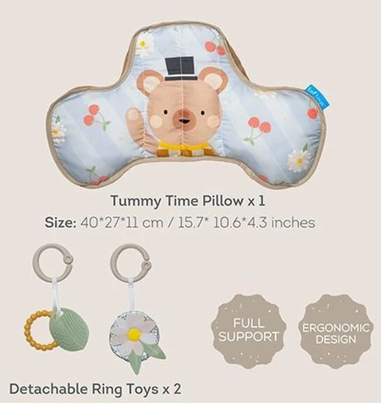 Taf Toys ergonominė lavinamoji veiklos pagalvėlė pilvuko laikui Bear