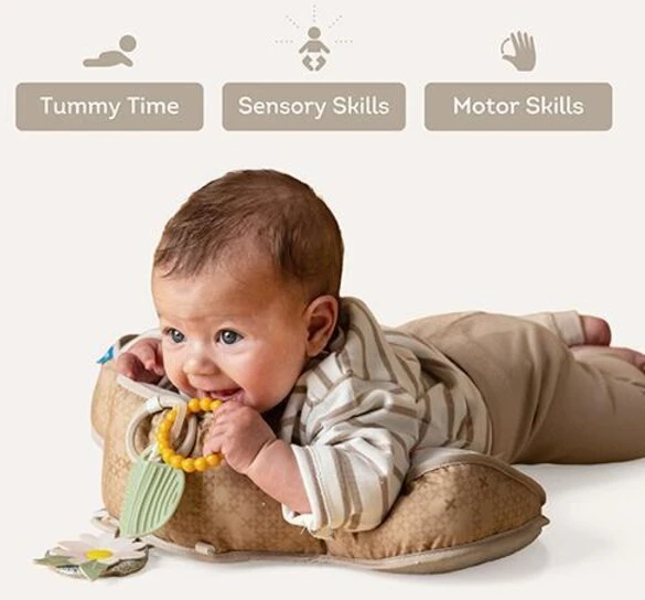 Taf Toys ergonominė lavinamoji veiklos pagalvėlė pilvuko laikui Bear