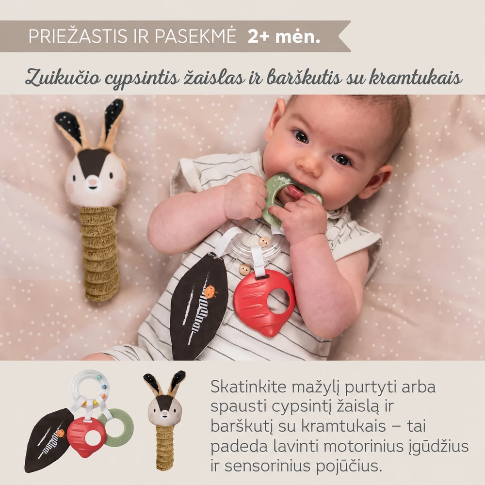 Taf Toys Juodas & Baltas Newborn Kit sensorinis rinkinys naujagimiui, 10 dalių