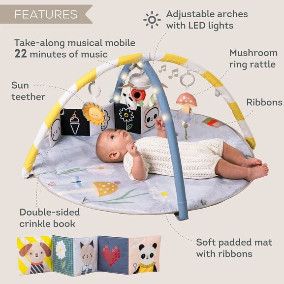 Taf Toys lavinamasis kilimėlis su muzikine karusele Melody Bloom Gym