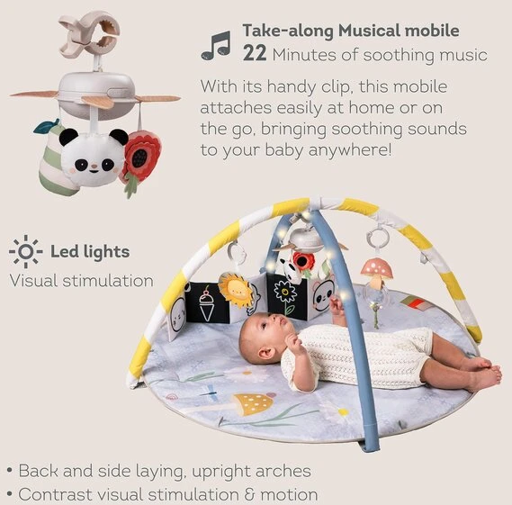 Taf Toys lavinamasis kilimėlis su muzikine karusele Melody Bloom Gym